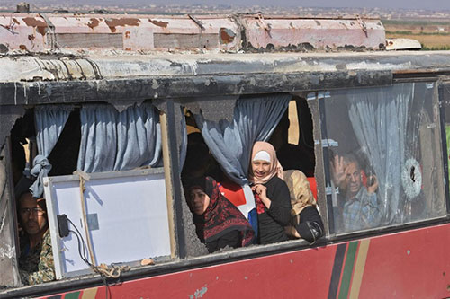 evacuación de las localidades sirias de Fua y Kefraya Concluye el proceso de evacuación de las localidades sirias de Fua y Kefraya